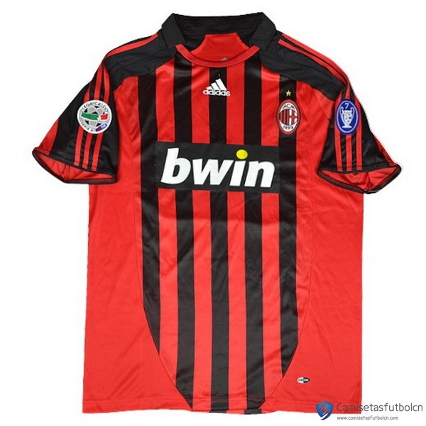 Camiseta AC Milan Primera equipo Retro 2006 07 Rojo